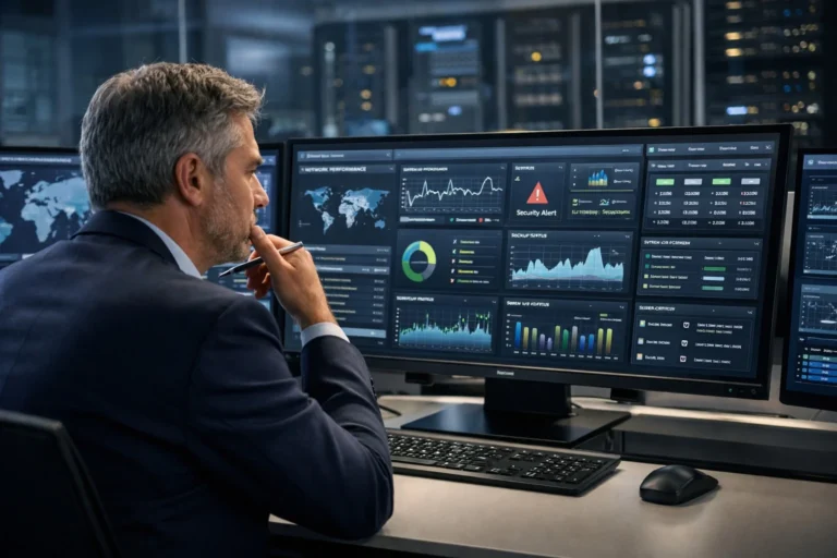 gestión tecnológica en empresas - panel de control de sistemas