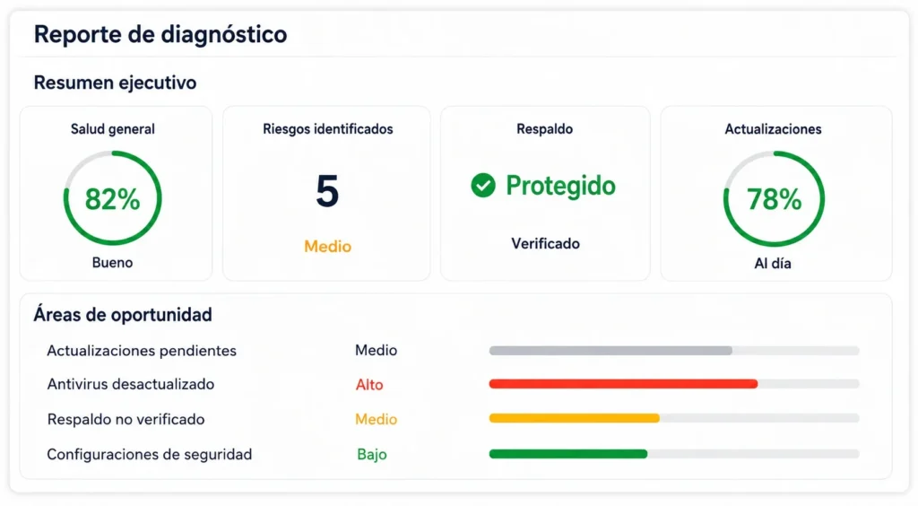 Diagnóstico de infraestructura de TI para PYMEs